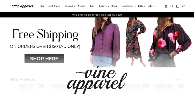 vine apparel - coupondopa